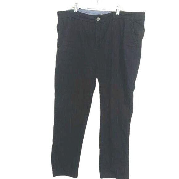 Woman Within Black Stretch Pants Size 16W With Elastic Waistband & Zip Fly - Picture 1 of 11
